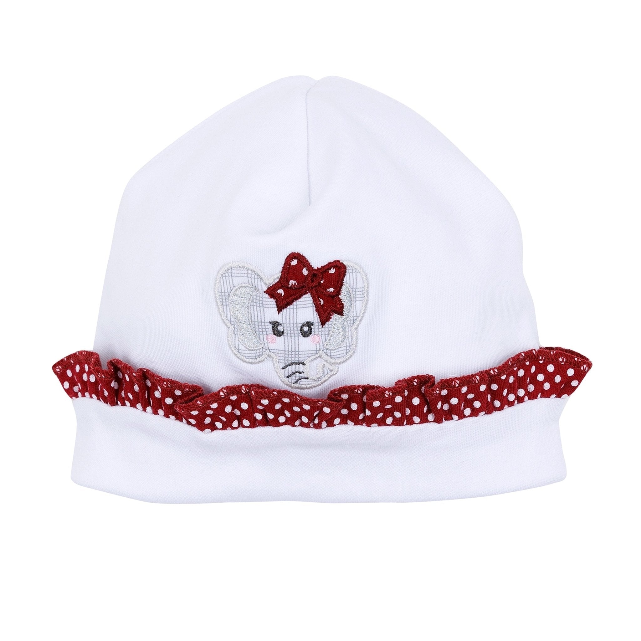Crimson Cutie Applique Ruffle Hat - Crimson Girl - Magnolia BabyHat