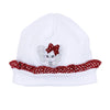 Crimson Cutie Applique Ruffle Hat - Crimson Girl - Magnolia BabyHat