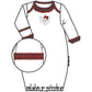 Crimson Cutie Applique Ruffle Lap Gown - Crimson Girl - Magnolia BabyGown