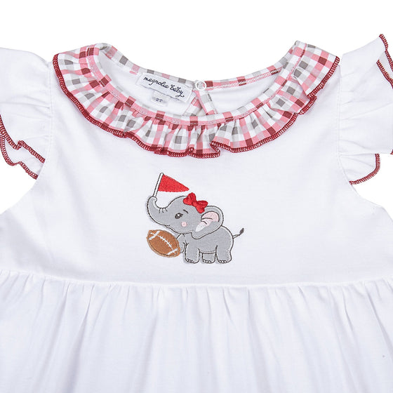 Crimson Tide Applique Dress - Magnolia BabyDress