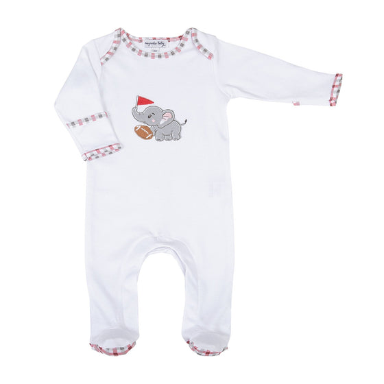 Crimson Tide Applique Lap Footie - Magnolia BabyFootie