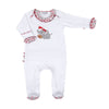 Crimson Tide Applique Ruffle Lap Footie - Magnolia BabyFootie