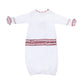 Crimson Tide Applique Ruffle Lap Gown - Magnolia BabyGown