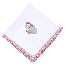  Crimson Tide Applique Ruffle Receiving Blanket - Magnolia BabyReceiving Blanket