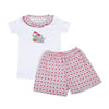 Crimson Tide Applique Ruffle Short Pajamas - Magnolia BabyShort Pajamas