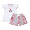 Crimson Tide Applique Ruffle Short Set - Magnolia BabyShort Set