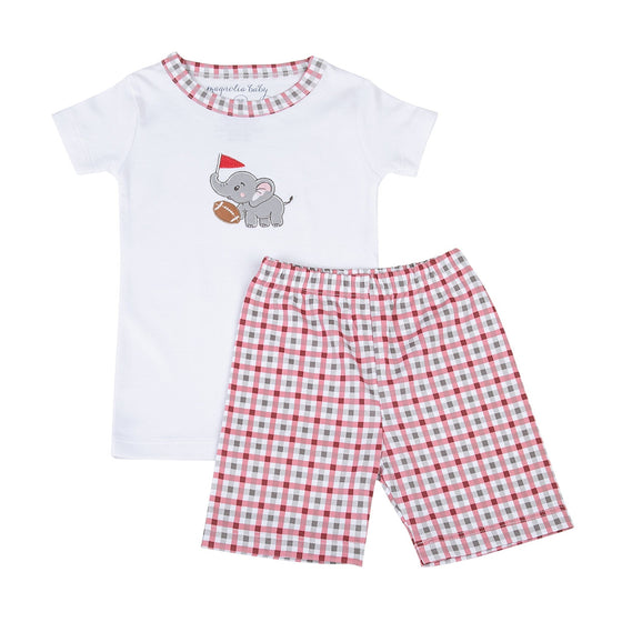 Crimson Tide Applique Short Pajamas - Magnolia BabyShort Pajamas