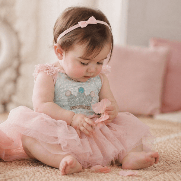 infant tutu dress Du Monde BABY White Secret Santa Tutu It fits 0 Crown Baby Tutu Dress