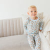 Dachshund Long Pajamas - Blue by Luna and Arlo - Magnolia BabyLong Pajamas