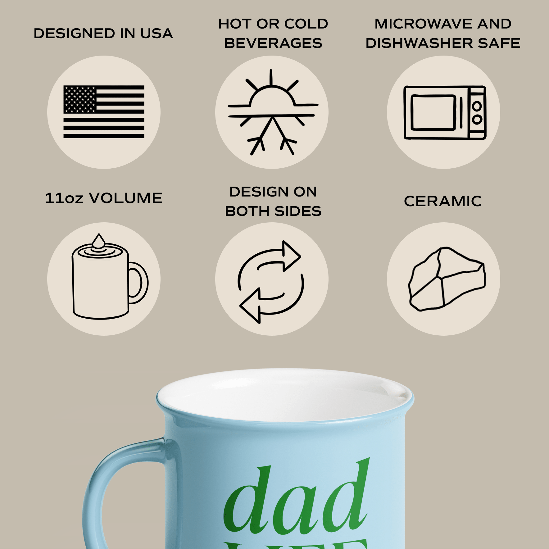 Dad Life Campfire Coffee Mug - Magnolia BabyMug