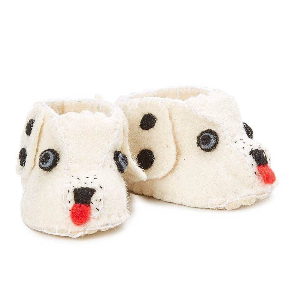Silk Road Bazaar_Dalmation Baby Slippers_1