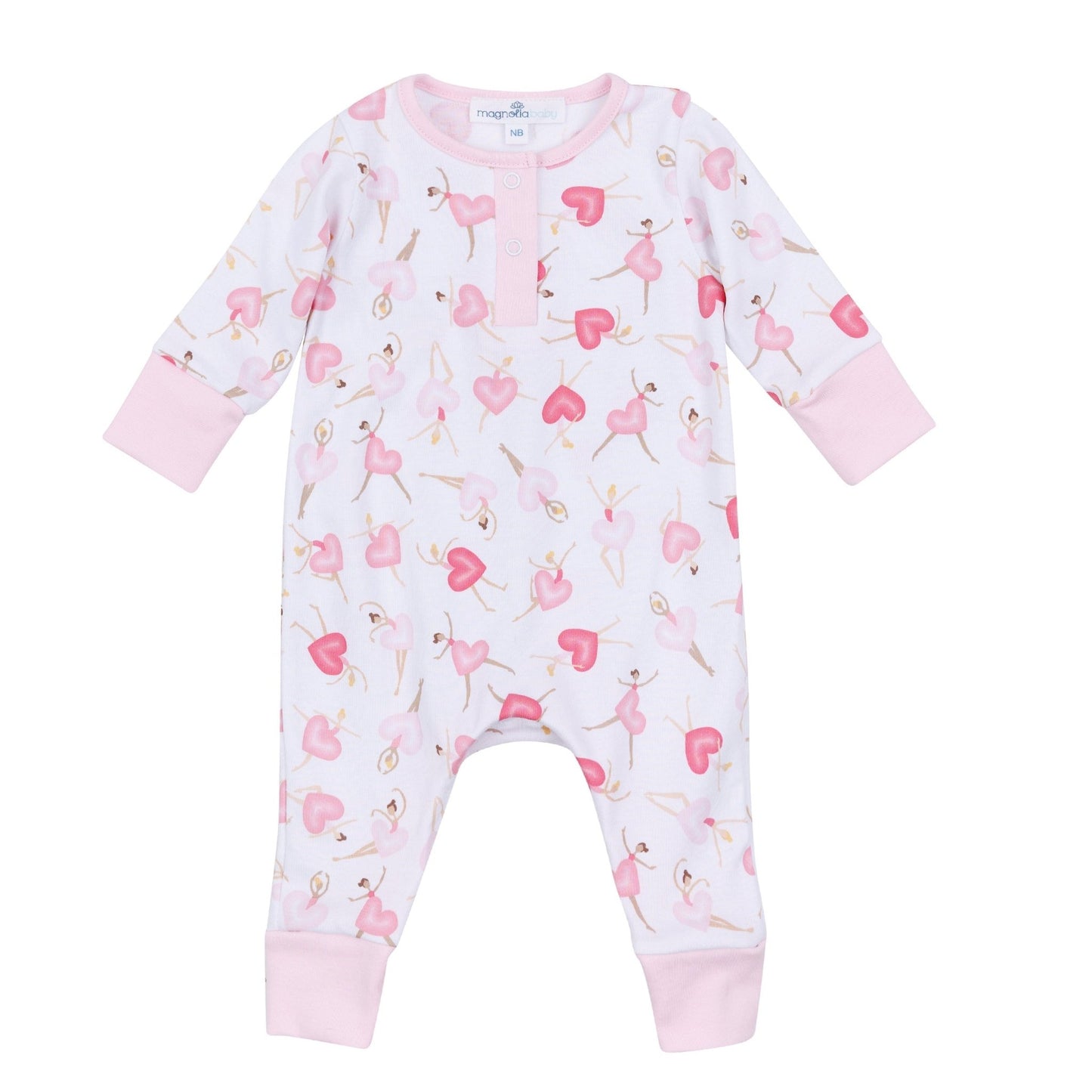 Dancing Hearts Playsuit - Magnolia BabyPlaysuit