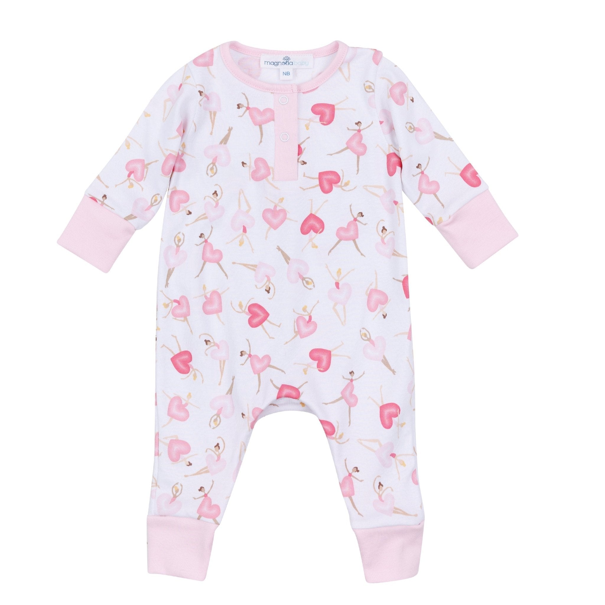 Dancing Hearts Playsuit - Magnolia BabyPlaysuit