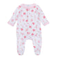 Dancing Hearts Ruffle Footie - Magnolia BabyFootie