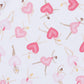Dancing Hearts Short Sleeve Bubble - Magnolia BabyBubble