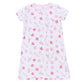 Dancing Hearts Short Sleeve Nightdress - Magnolia BabyNightdress