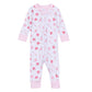 Dancing Hearts Zip Pajamas - Magnolia BabyZipper Pajamas