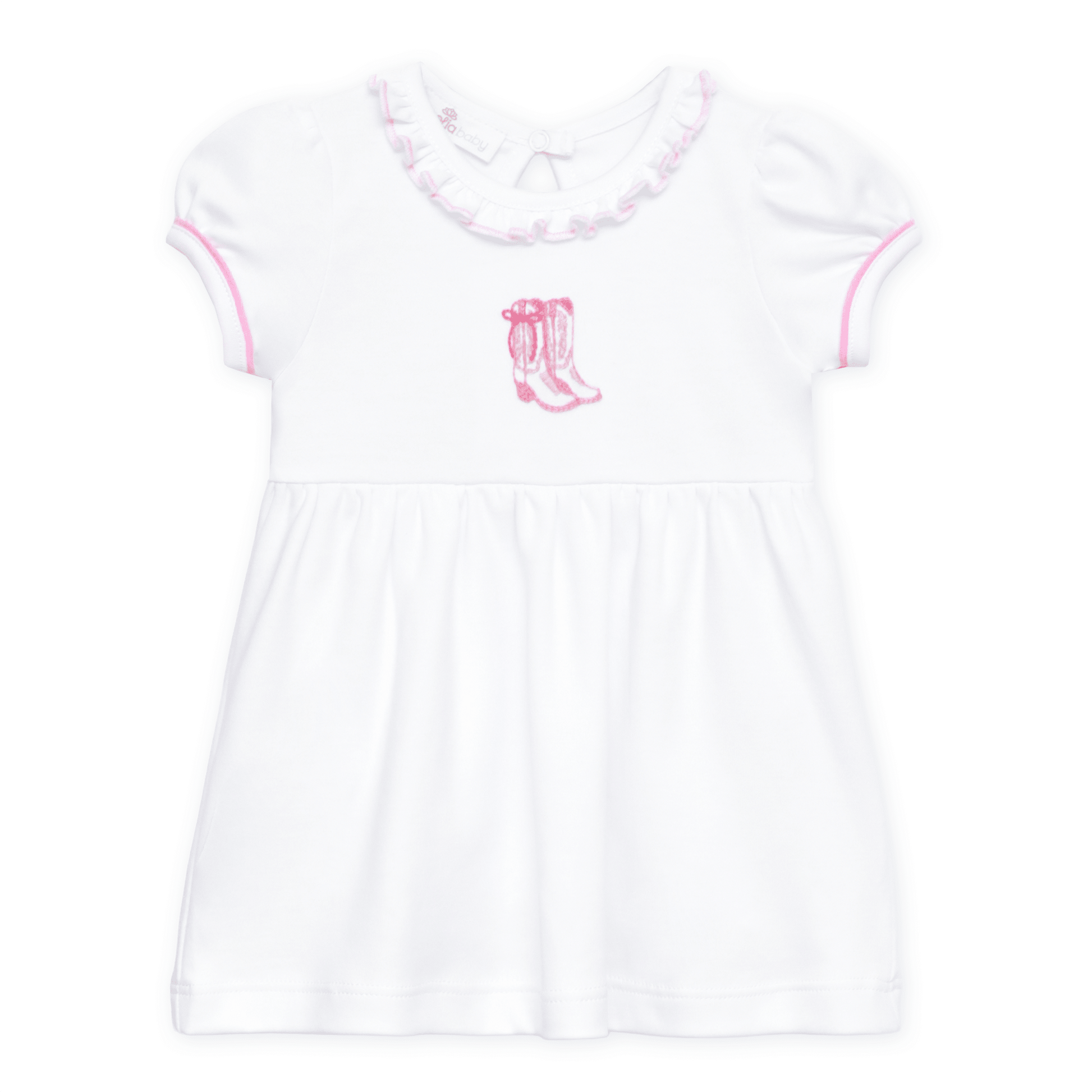 Darling Cowboy Boots Dress - Pink - Magnolia BabyDress