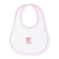 Darling Cowboy Boots Hand-Embroidered Bib - Pink - Magnolia BabyBib