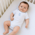 Darling Cowboy Boots Hand-Embroidered Bodysuit - Light Blue - Magnolia BabyBodysuit