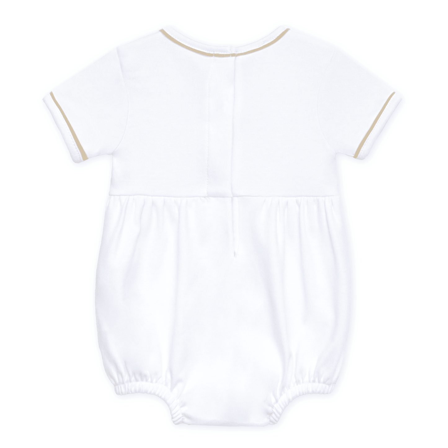 Darling Cowboy Boots Hand-Embroidered Bubble - Ivory - Magnolia BabyBubble