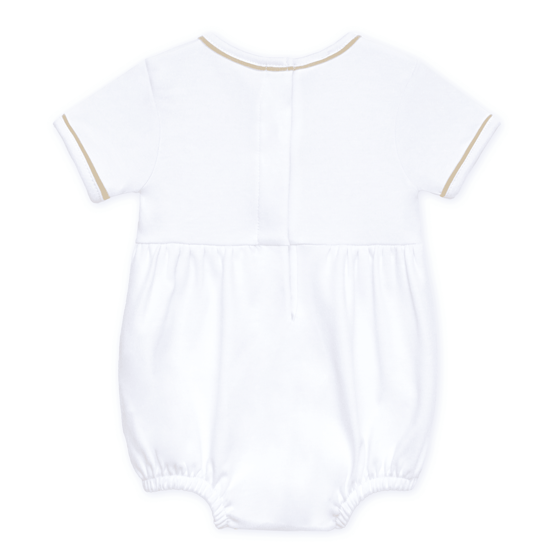 Darling Cowboy Boots Hand-Embroidered Bubble - Ivory - Magnolia BabyBubble
