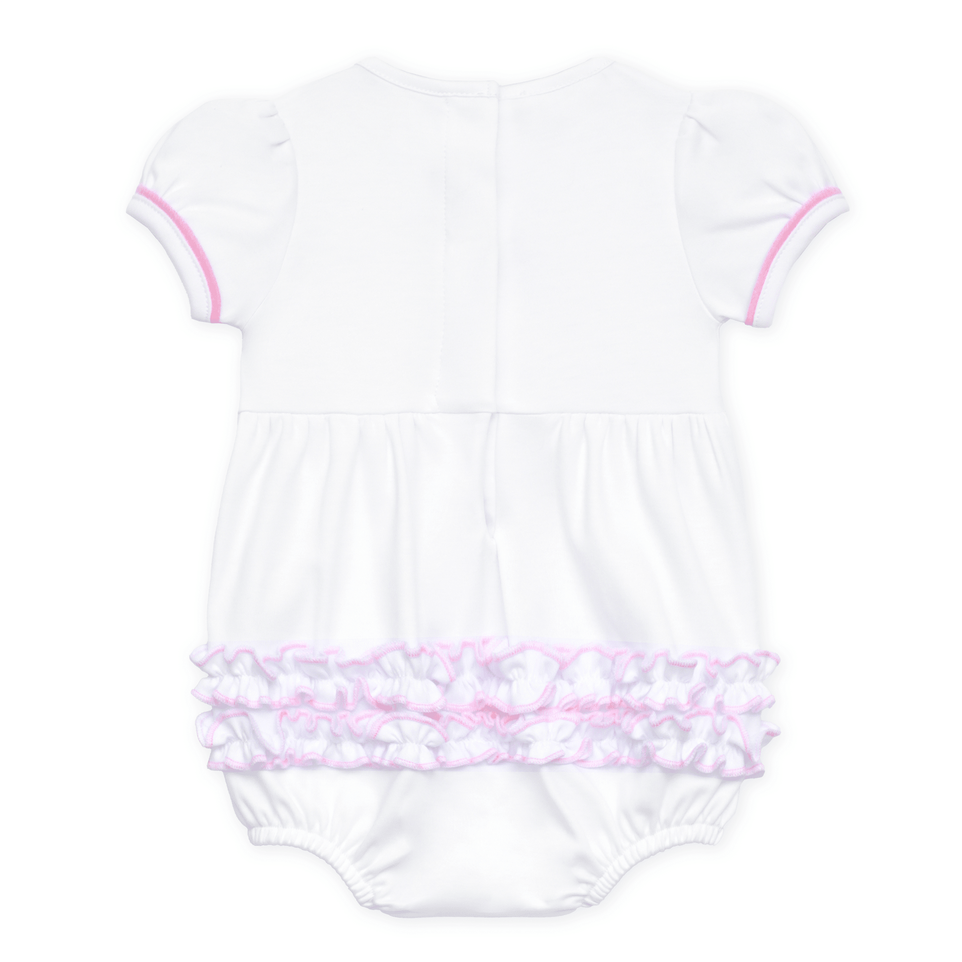 Darling Cowboy Boots Hand-Embroidered Bubble - Pink - Magnolia BabyBubble