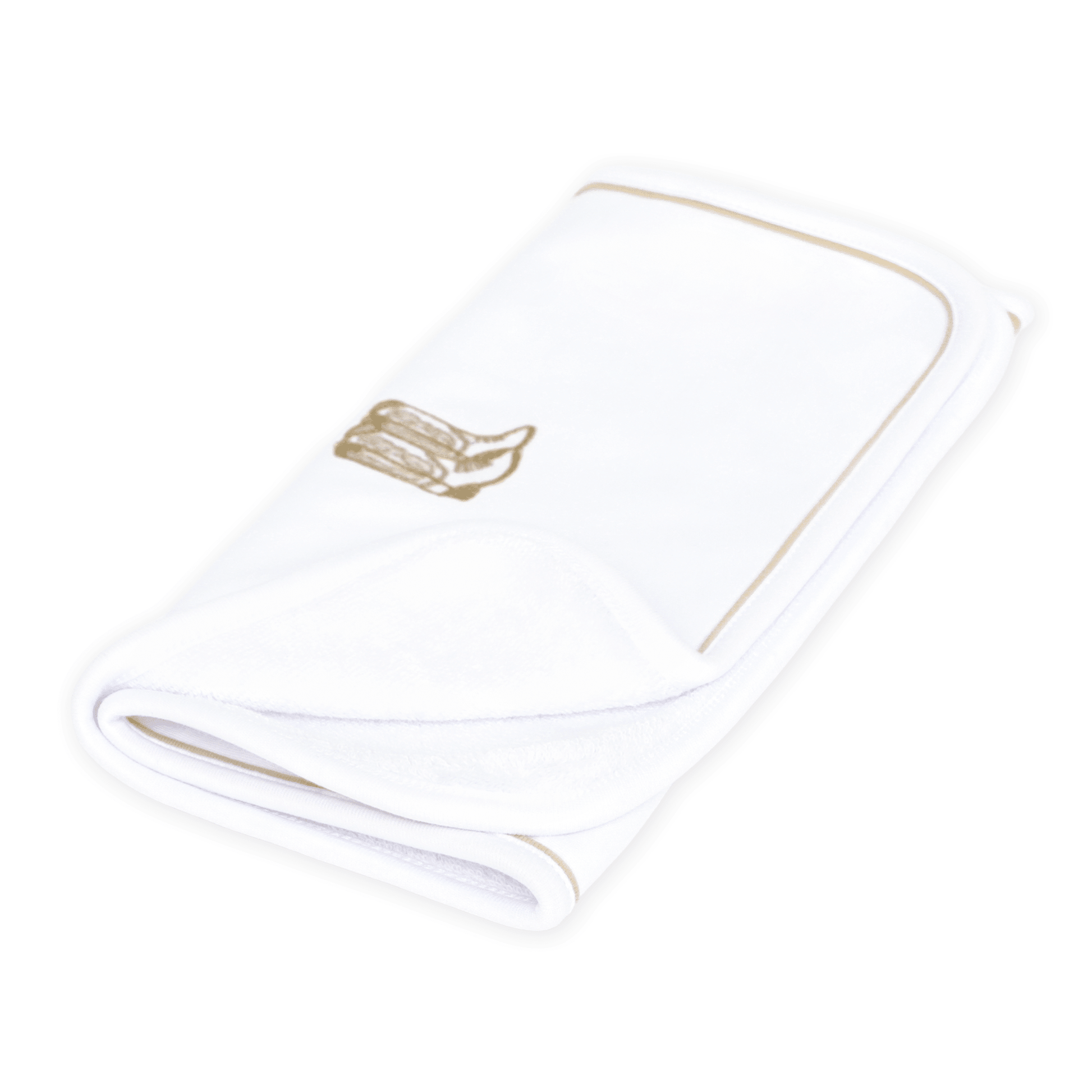 Darling Cowboy Boots Hand-Embroidered Burp Cloth - Ivory - Magnolia BabyBurp Cloth