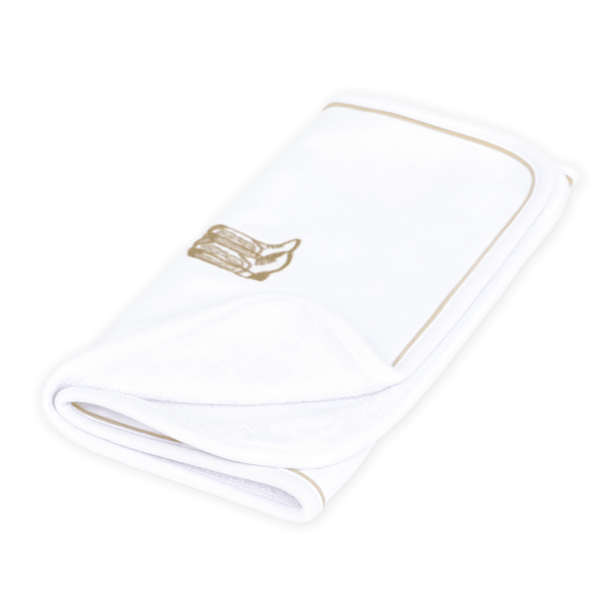 Darling Cowboy Boots Hand-Embroidered Burp Cloth - Ivory - Magnolia BabyBurp Cloth