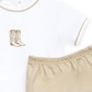 Darling Cowboy Boots Hand-Embroidered Diaper Cover Set - Ivory - Magnolia BabyDiaper Cover