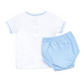 Darling Cowboy Boots Hand-Embroidered Diaper Cover Set - Light Blue - Magnolia BabyDiaper Cover
