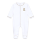 Darling Cowboy Boots Hand-Embroidered Footie - Ivory - Magnolia BabyFootie