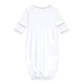 Darling Cowboy Boots Hand-Embroidered Gathered Gown - Ivory - Magnolia BabyGown