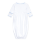 Darling Cowboy Boots Hand-Embroidered Gathered Gown - Light Blue - Magnolia BabyGown