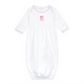 Darling Cowboy Boots Hand-Embroidered Gathered Gown - Pink - Magnolia BabyGown