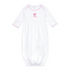 Darling Cowboy Boots Hand-Embroidered Gathered Gown - Pink - Magnolia BabyGown