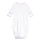 Darling Cowboy Boots Hand-Embroidered Gathered Gown - Pink - Magnolia BabyGown