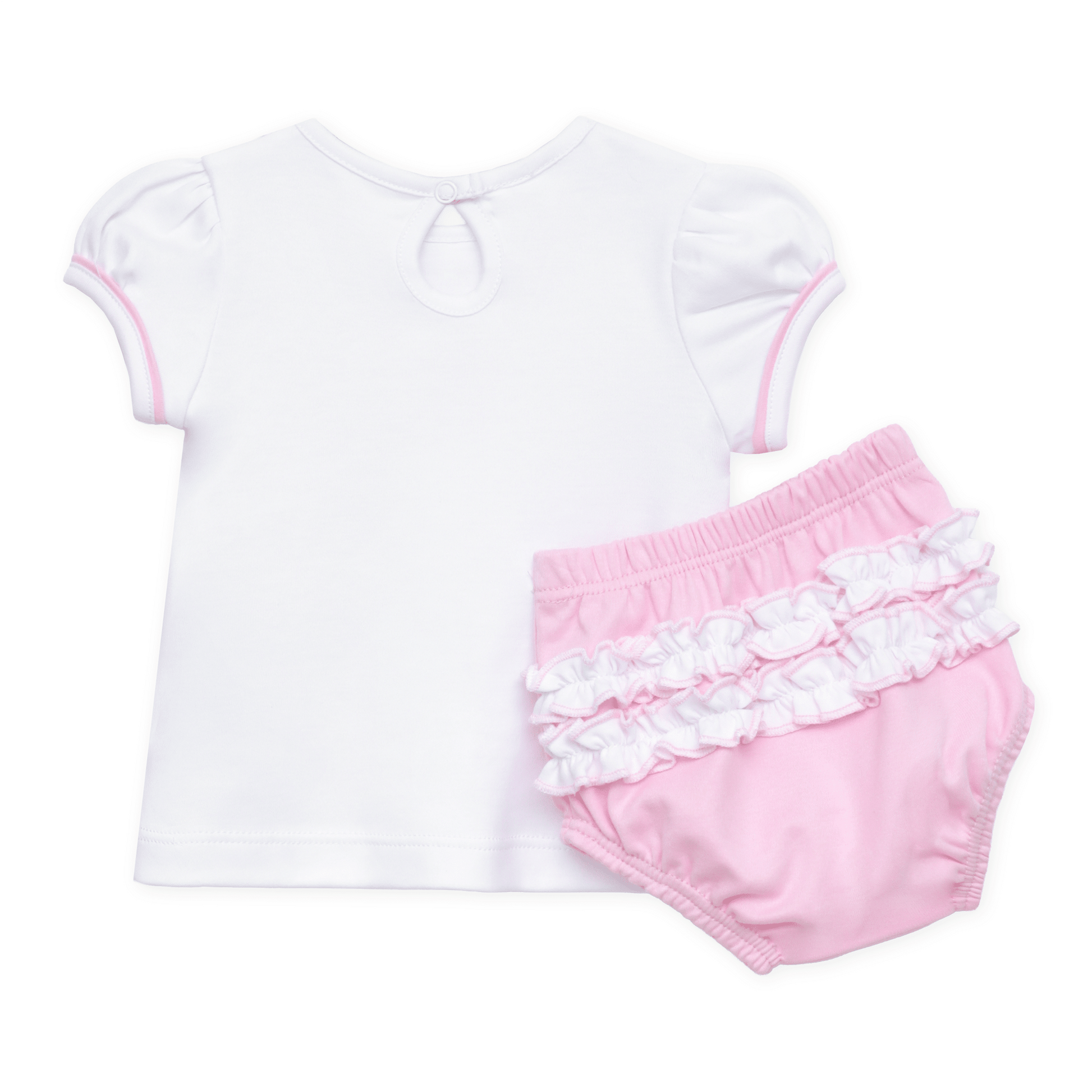 Darling Cowboy Boots Hand-Embroidered Ruffle Diaper Cover Set - Magnolia BabyDiaper Cover