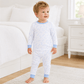 Darling Cowboy Boots Long Pajamas - Light Blue - Magnolia BabyLong Pajamas