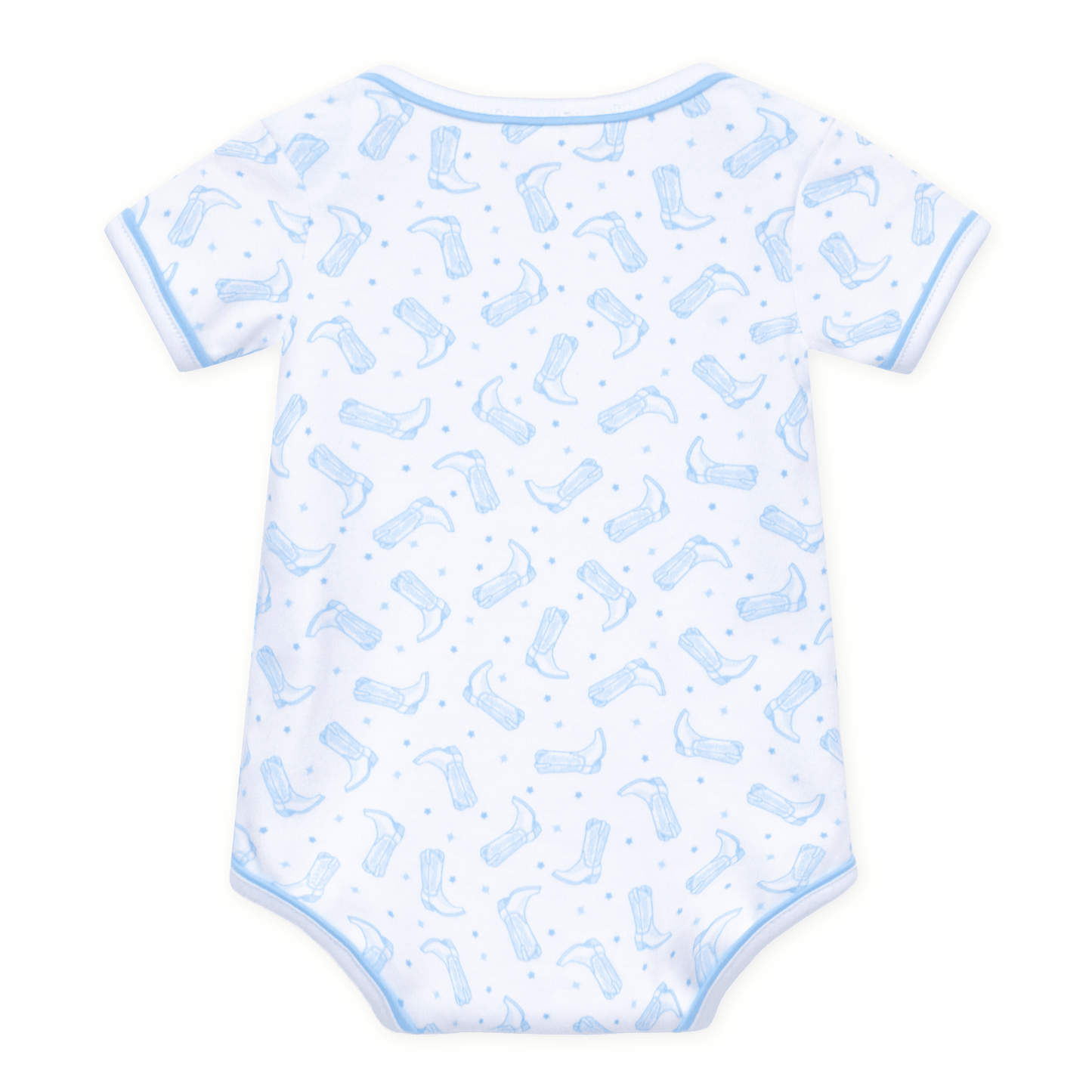 Darling Cowboy Boots Print Bodysuit - Light Blue - Magnolia BabyBodysuit
