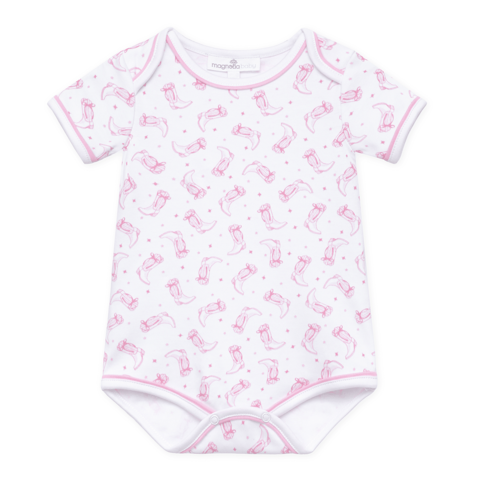Darling Cowboy Boots Print Bodysuit - Pink - Magnolia BabyBodysuit