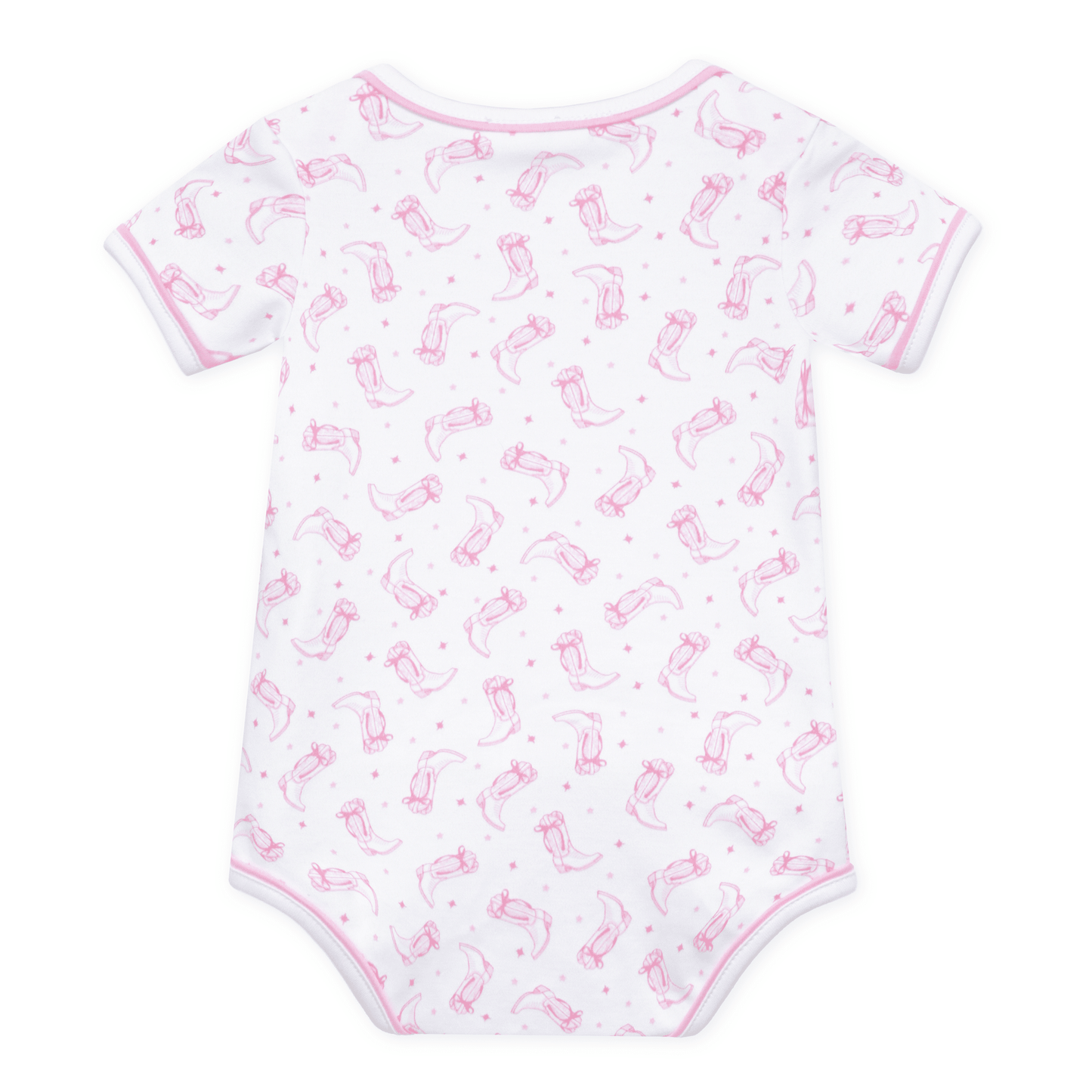 Darling Cowboy Boots Print Bodysuit - Pink - Magnolia BabyBodysuit