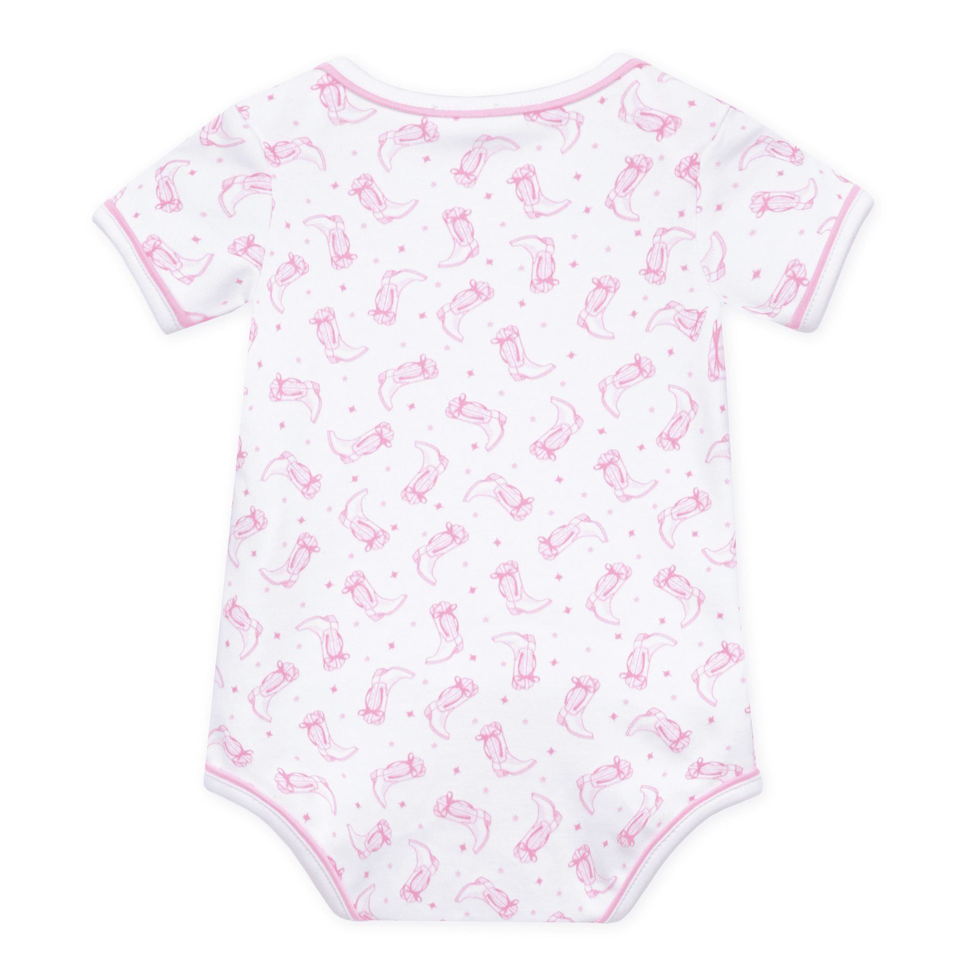 Darling Cowboy Boots Print Bodysuit - Pink - Magnolia BabyBodysuit