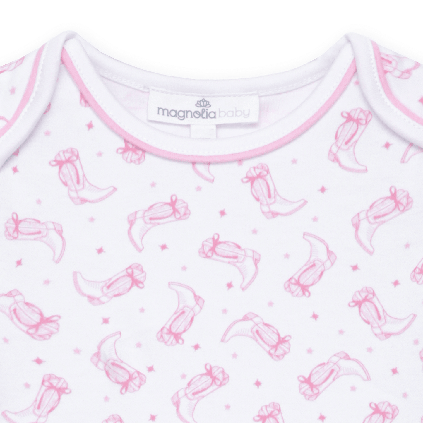 Darling Cowboy Boots Print Bodysuit - Pink - Magnolia BabyBodysuit
