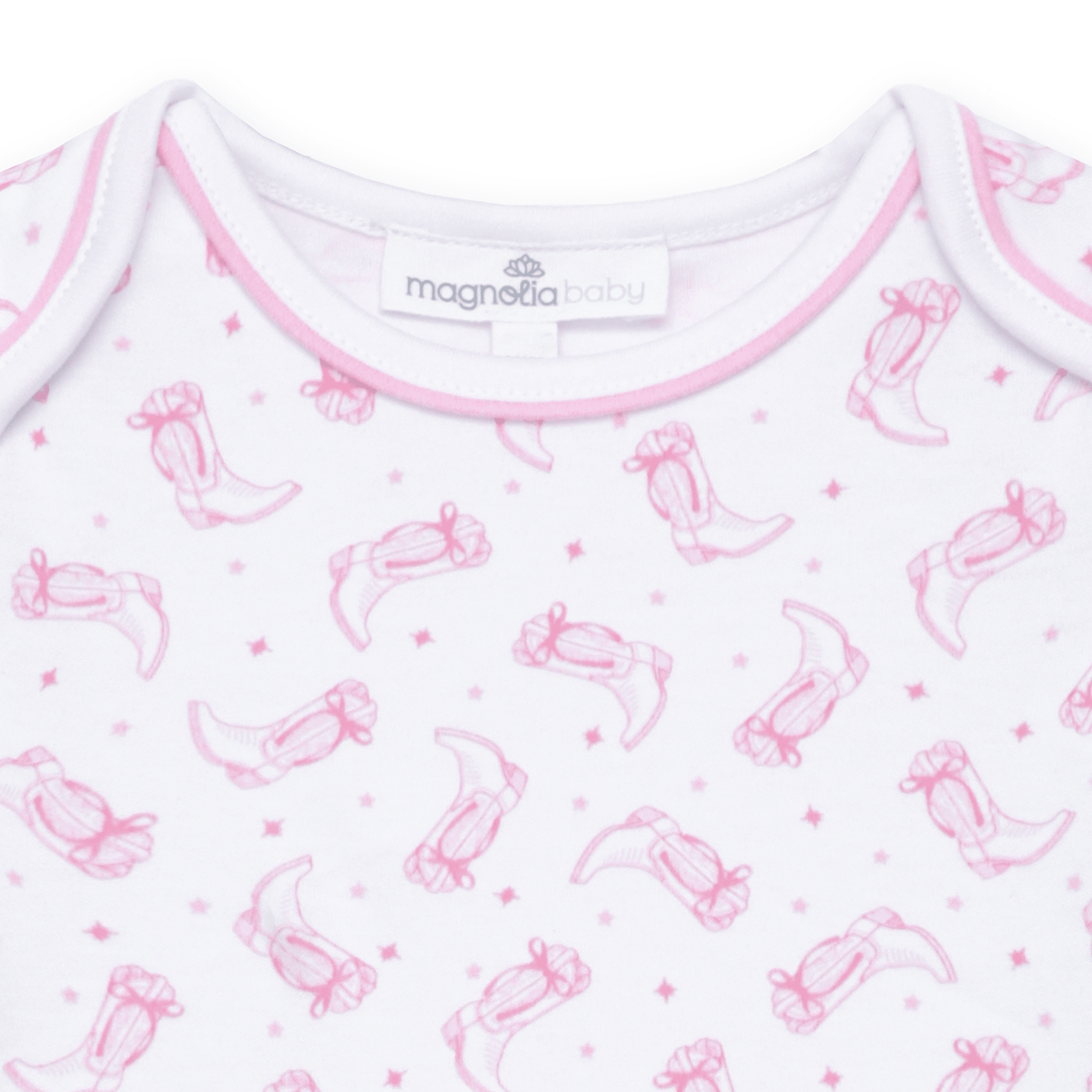 Darling Cowboy Boots Print Bodysuit - Pink - Magnolia BabyBodysuit