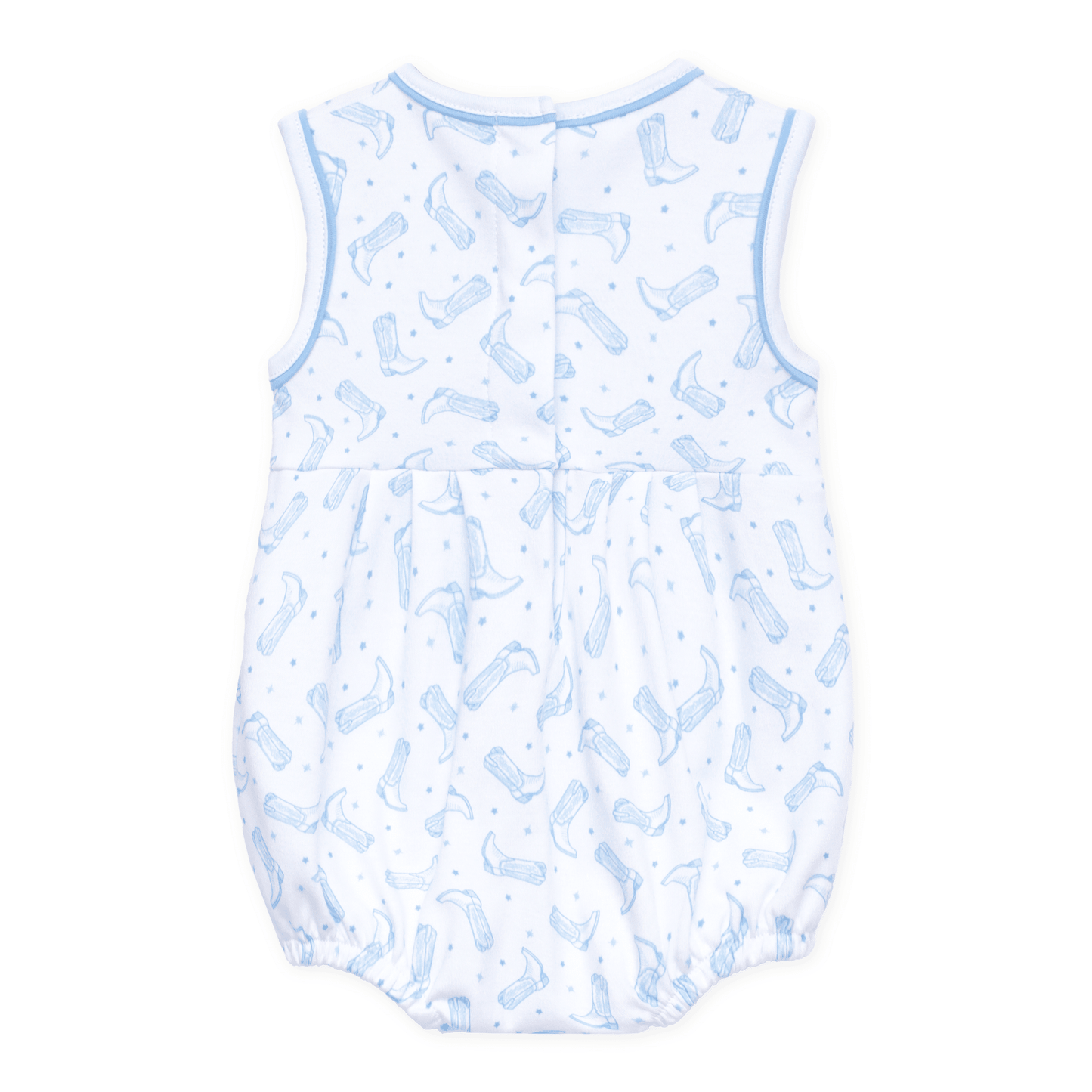 Darling Cowboy Boots Print Bubble - Light Blue - Magnolia BabyBubble