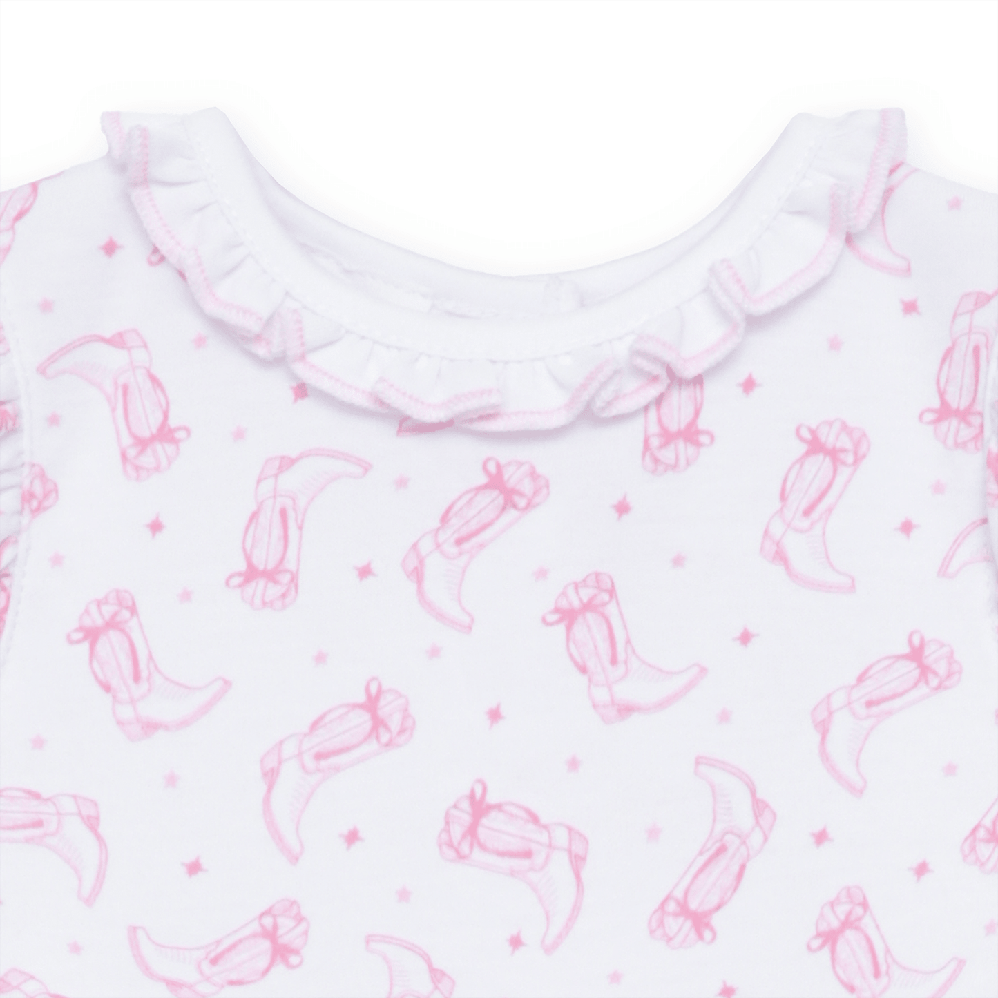 Darling Cowboy Boots Print Bubble - Pink - Magnolia BabyBubble
