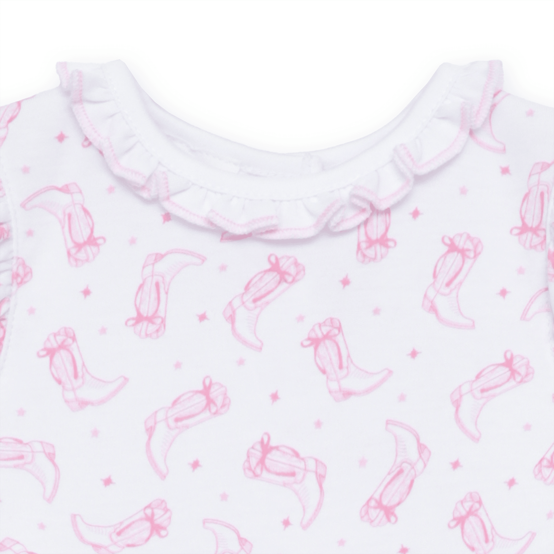 Darling Cowboy Boots Print Bubble - Pink - Magnolia BabyBubble