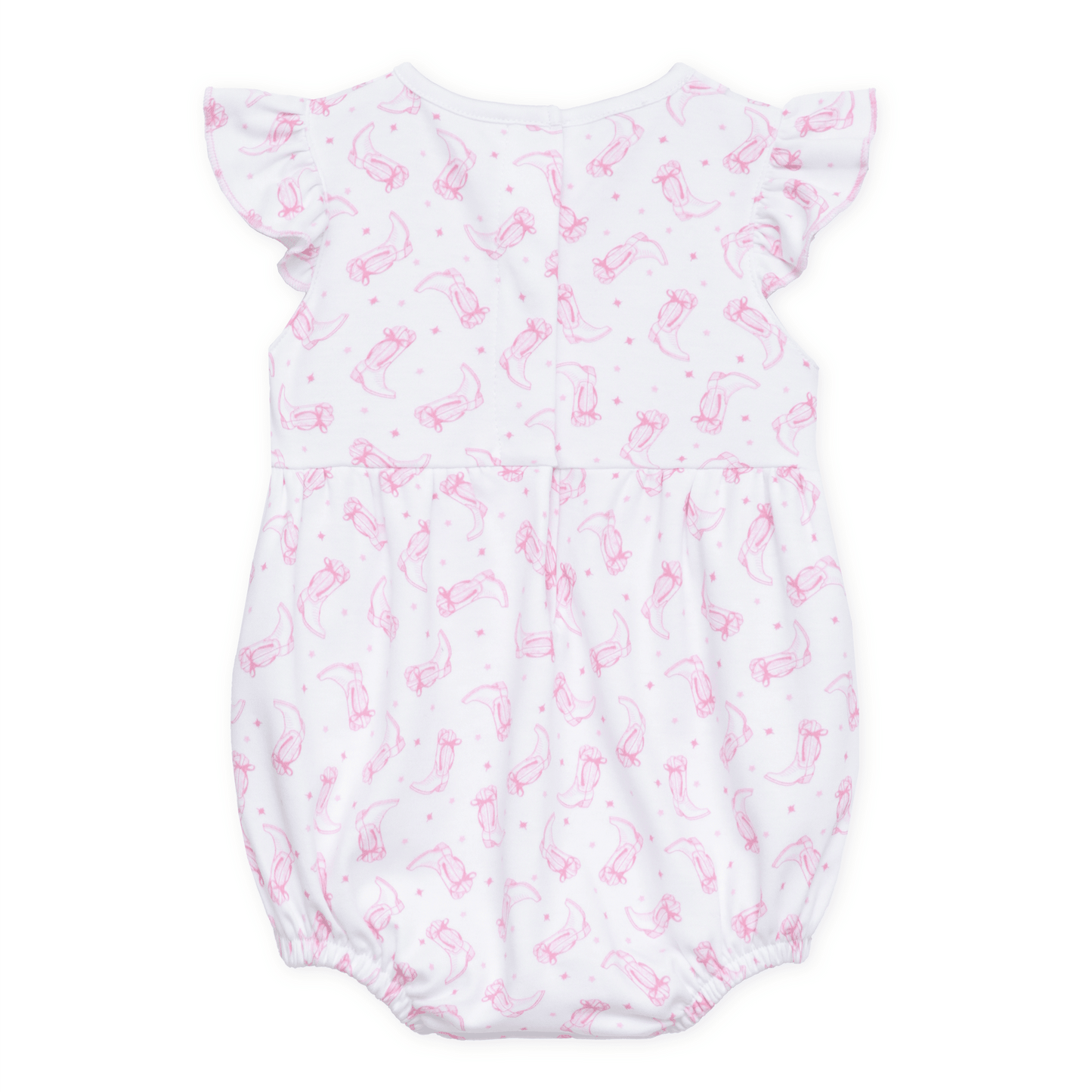 Darling Cowboy Boots Print Bubble - Pink - Magnolia BabyBubble