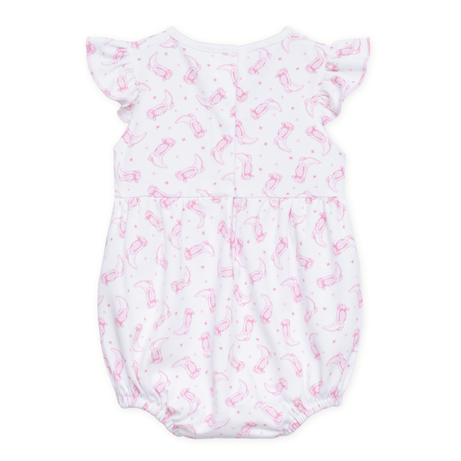 Darling Cowboy Boots Print Bubble - Pink - Magnolia BabyBubble